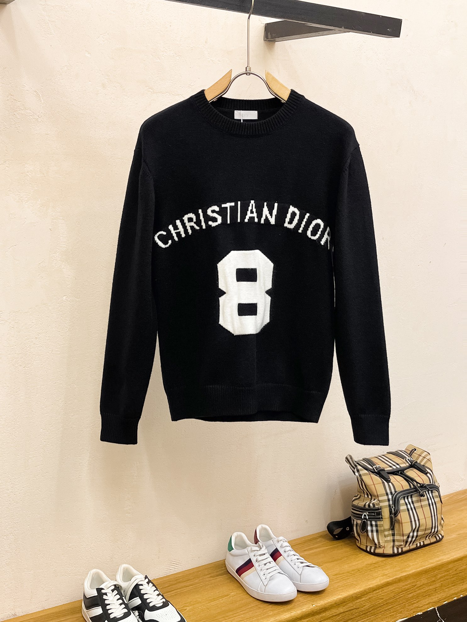 P560 💰 Di home 24ss fall and winter new dior monogram sweater special supply ruthless goods imported original technology wool worsted! Fine knitting one color mixing weaving pure handmade technology presents Grade extremely high highlighting clothing taste and luxury craft exquisite! Customized original craft thread on the body handsome to burst Size: S-XL