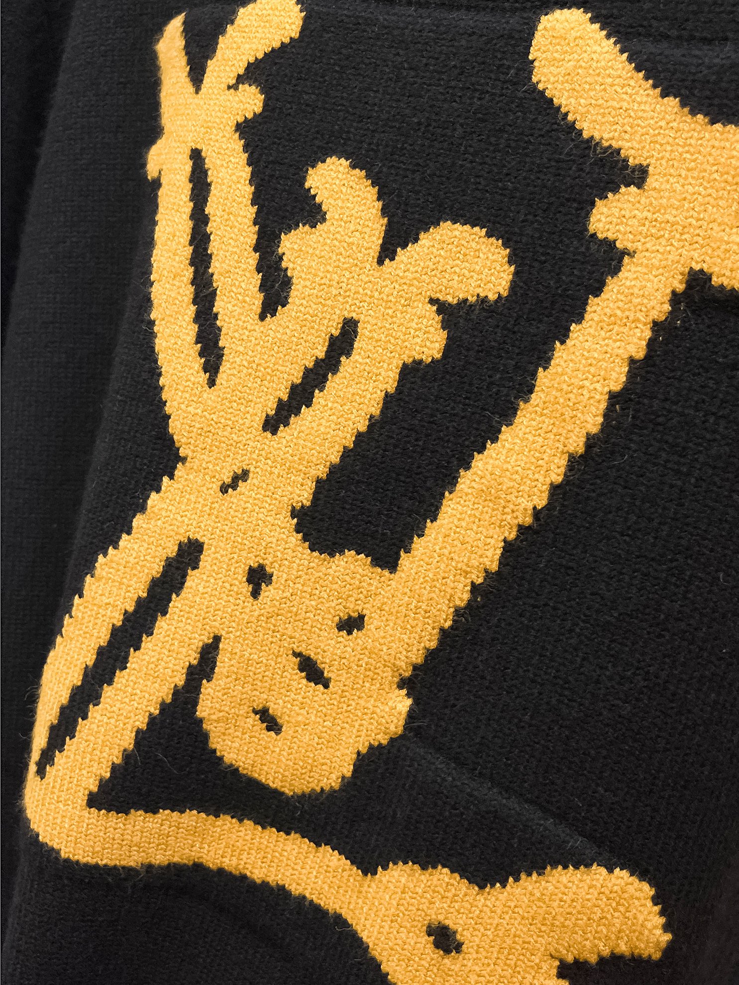 P560💰LV24ss fall and winter new LV logo pattern sweater exclusively for cruel goods imported original technology wool worsted! Fine knitting one color mixing knitting pure handmade technology to present The class is very high to highlight the taste and luxury of clothing exquisite craftsmanship! Customized original craft thread on the body handsome to burst Size: S-XL