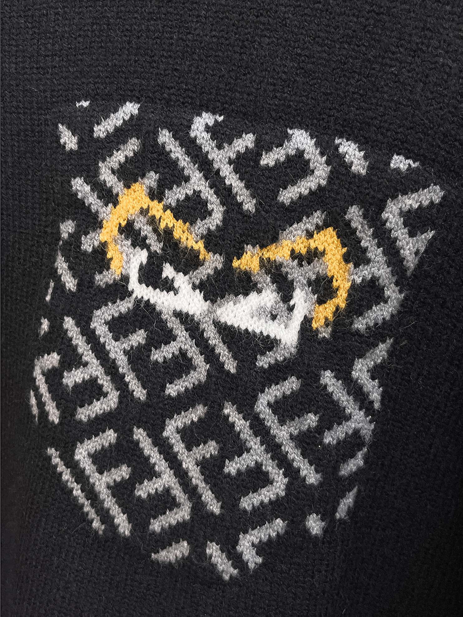 Picture [3]-P560💰Fenjia 24ss fall and winter new fendi jacquard pocket logo back fendi pattern sweater exclusively for ruthless goods imported original technology wool worsted! Fine knitting one color mixing knitting pure handmade technology to present Grade extremely high highlighting clothing taste and luxury exquisite craftsmanship! Customized original craft thread on the body handsome to burst Size: S-XL-High replica bags