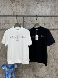 P460 Dior迪奥 2024最新秋冬打底短袖T恤 面料精选新疆长绒棉加拉毛 手感柔软细腻 S-2XL 178 140斤穿M 最大穿190斤-高仿包包