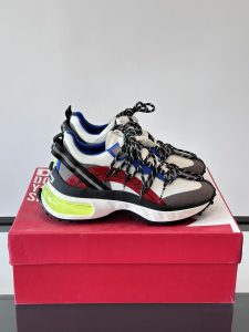 Picture [1]-D2 times square men's sneakers! Original material production upper using a variety of materials splicing fashion novelty rear carry shoes ring original thick bottom heightening air cushion combination outsole outsole cost very expensive boutique level fashionable versatile single product! P900 Size: 39-44 (38 45 can be customized)-High Faux Bags