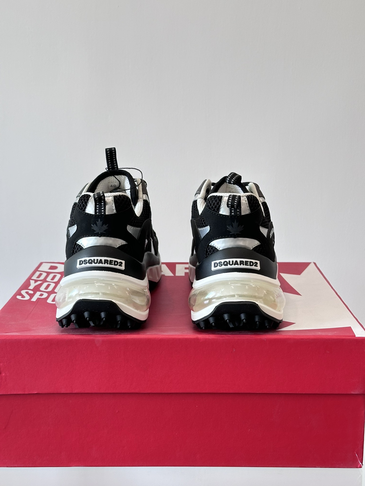 Picture [1]-D2 times square men's sneakers! Original material production upper using a variety of materials splicing fashion novelty rear carry shoes ring original thick bottom heightening air cushion combination outsole outsole cost very expensive boutique level fashionable versatile single product! P900 Size: 39-44 (38 45 can be customized)-High Faux Bags