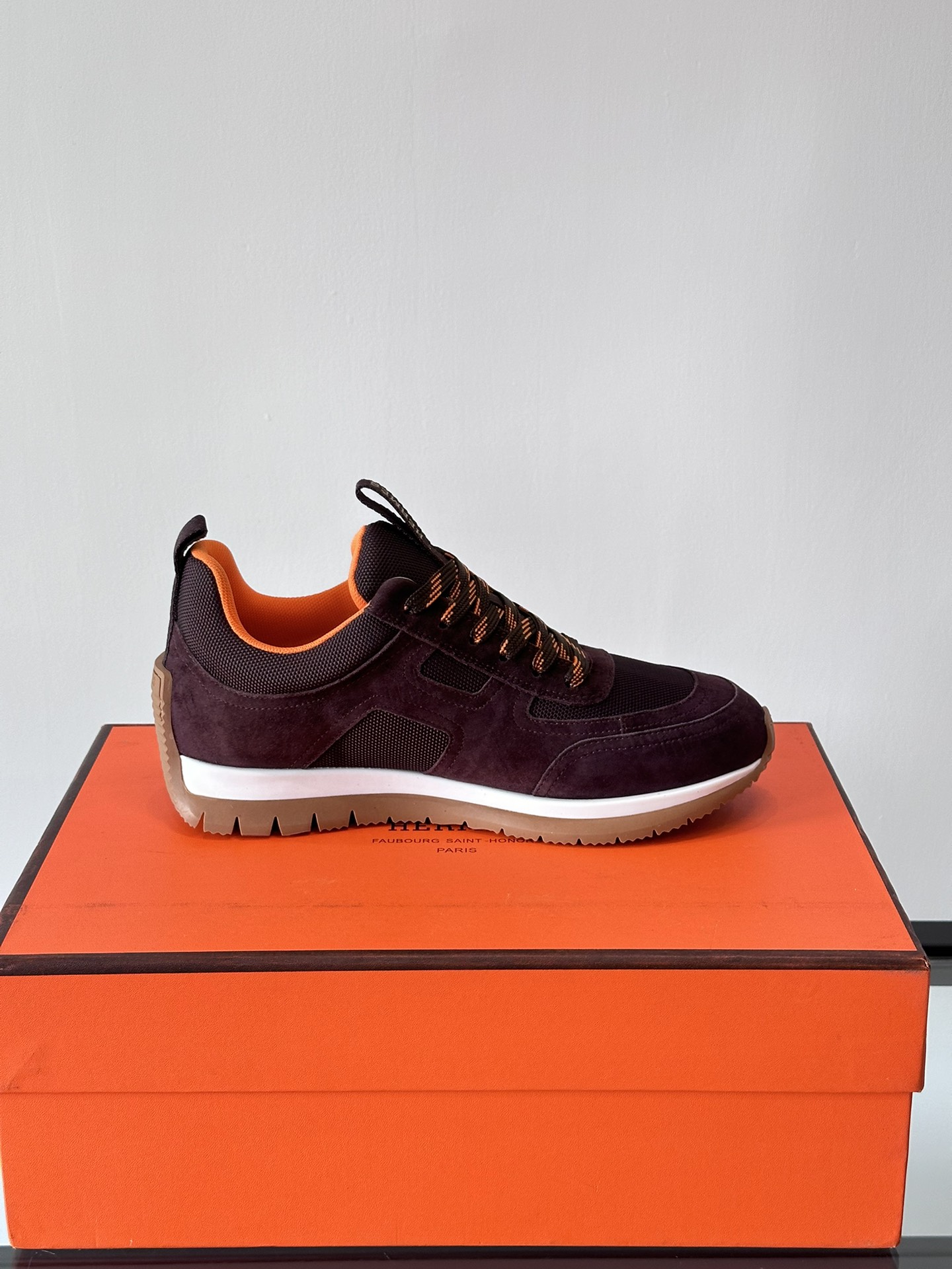 Picture [6]-Hermes sneakers upper calfskin and mesh splicing to create imported materials texture full lightweight sole decorated with color clashing patterns to create a versatile fashion style P680 Size: 38-44 (45 customized)-High-fashion bags