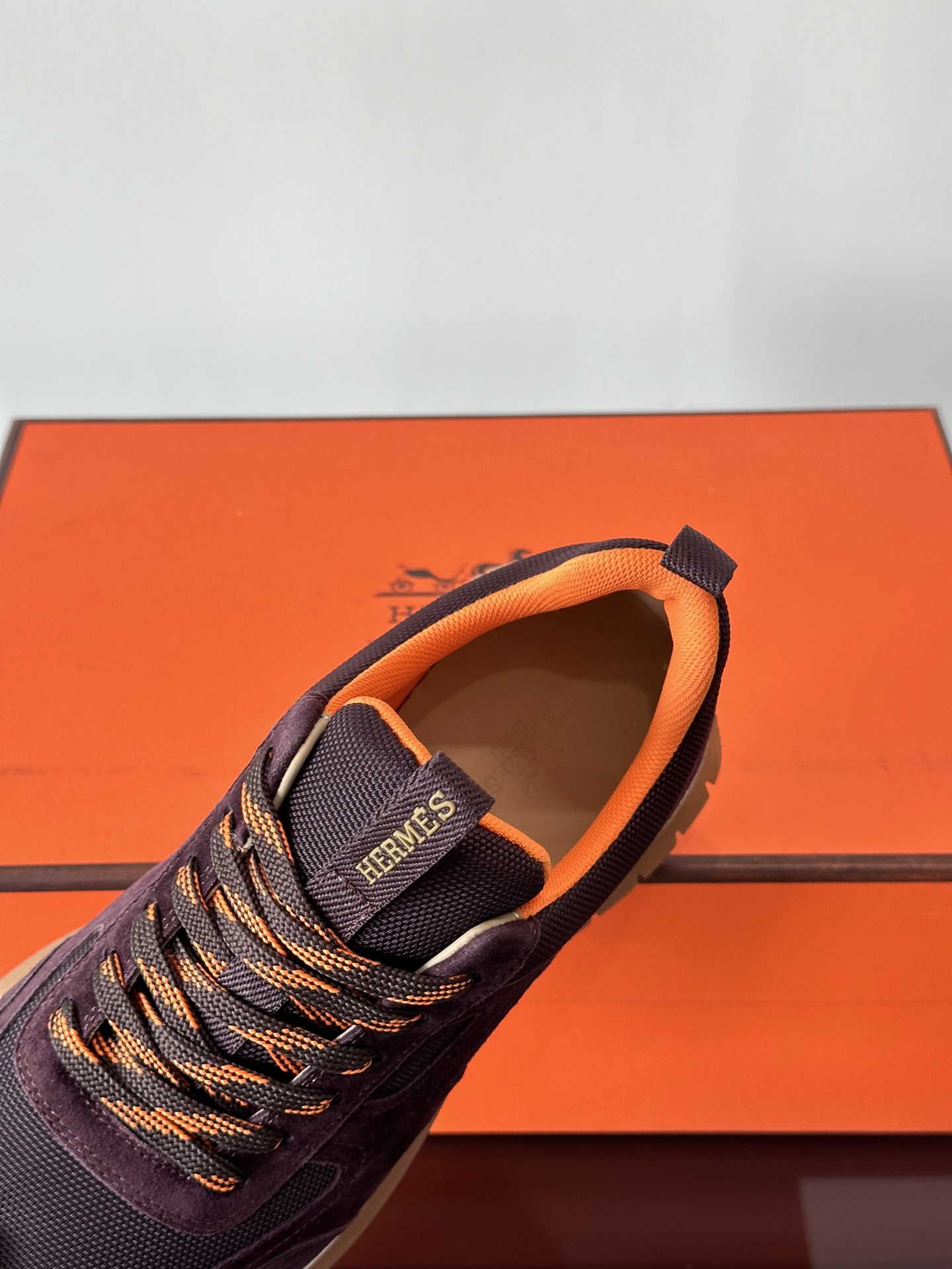 Picture [7]-Hermes sneakers upper calfskin and mesh splicing to create an imported material texture full of lightweight sole decorated with clashing patterns to create a versatile fashion style P680 Size: 38-44 (45 customized)-High Faux Bags