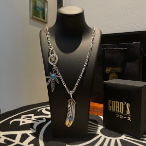 P290 new on the shelves Goro's Takahashi Goro Vintage Feather Pendant Classic Takahashi Necklace Recognize the exclusive shooting Mainly high-end market Definitely different from the ordinary version! Picture product details are consistent with ZP! The original production process crafted quality handmade ～ genuine open mold 💝 trend fashion must have both men and women can wear couples models with the same rock punk Thai silver style retro elements trendy with the same models on the official website ❤️
