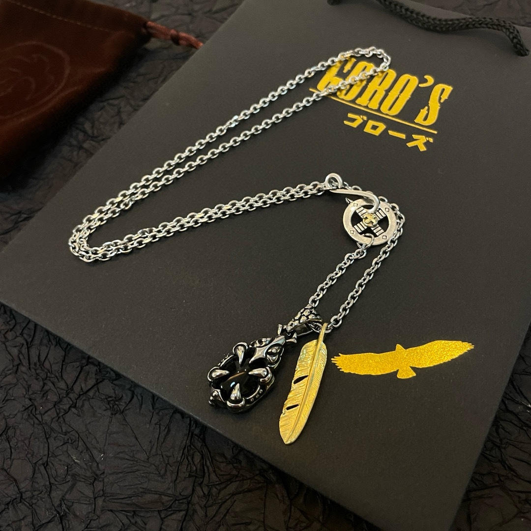 PP290 New on the shelves Goro's Takahashi Goro Eagle Claw Feather Pendant Takahashi Classic Necklace Recognized Exclusive shooting main high-end market Racer / ins / small red book popular models absolutely different from the ordinary version! Picture product details consistent with ZP! The original production process crafted quality handmade ～ genuine open mold 💝 trend fashion essential men and women can wear couples models with the same rock punk Thai silver style retro elements trendy with the same models official website ❤️