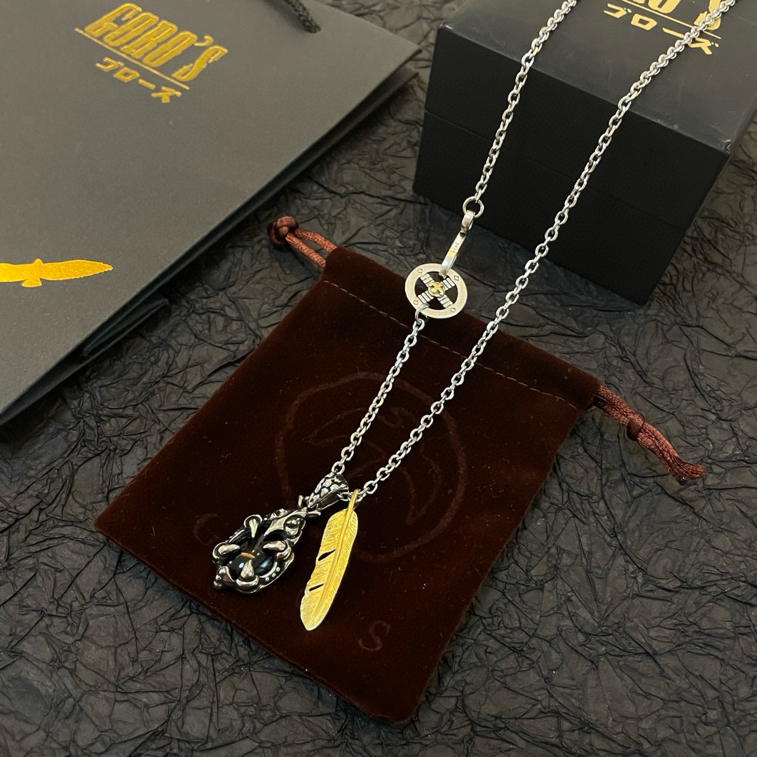 PP290 New on the shelves Goro's Takahashi Goro Eagle Claw Feather Pendant Takahashi Classic Necklace Recognized Exclusive shooting main high-end market Racer / ins / small red book popular models absolutely different from the ordinary version! Picture product details consistent with ZP! The original production process crafted quality handmade ～ genuine open mold 💝 trend fashion essential men and women can wear couples models with the same rock punk Thai silver style retro elements trendy with the same models official website ❤️