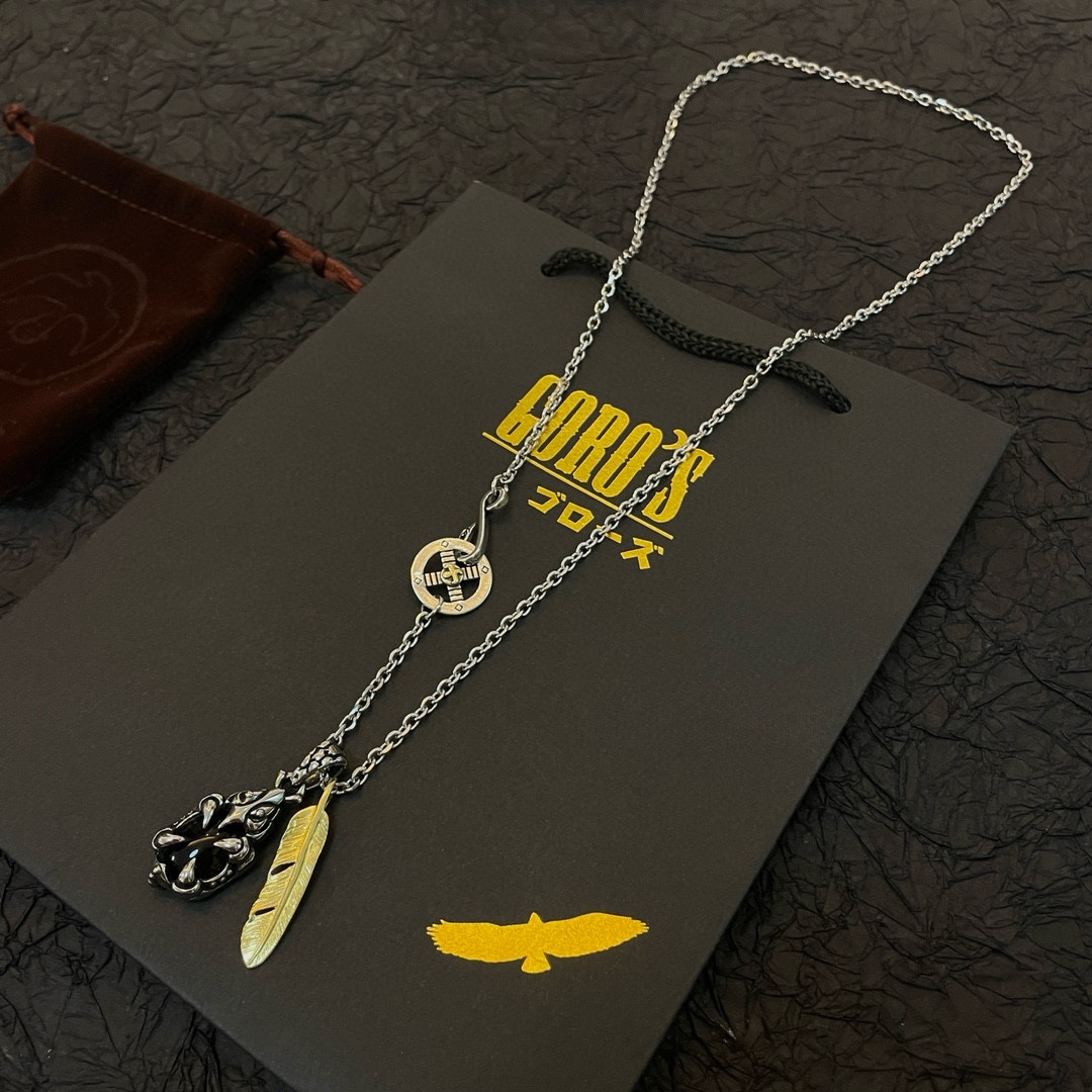 PP290 New on the shelves Goro's Takahashi Goro Eagle Claw Feather Pendant Takahashi Classic Necklace Recognized Exclusive shooting main high-end market Racer / ins / small red book popular models absolutely different from the ordinary version! Picture product details consistent with ZP! The original production process crafted quality handmade ～ genuine open mold 💝 trend fashion essential men and women can wear couples models with the same rock punk Thai silver style retro elements trendy with the same models official website ❤️