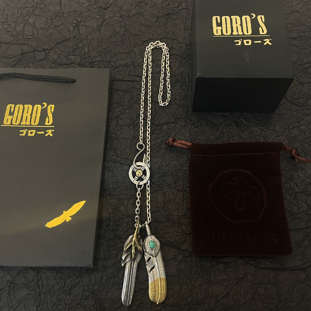 PP290 New on the shelves Goro's Takahashi Goro Eagle Claw Feather Pendant Takahashi Classic Necklace Recognized Exclusive shooting main high-end market Racer / ins / small red book popular models absolutely different from the ordinary version! Picture product details consistent with ZP! The original production process crafted quality handmade ～ genuine open mold 💝 trend fashion essential men and women can wear couples models with the same rock punk Thai silver style retro elements trendy with the same models official website ❤️