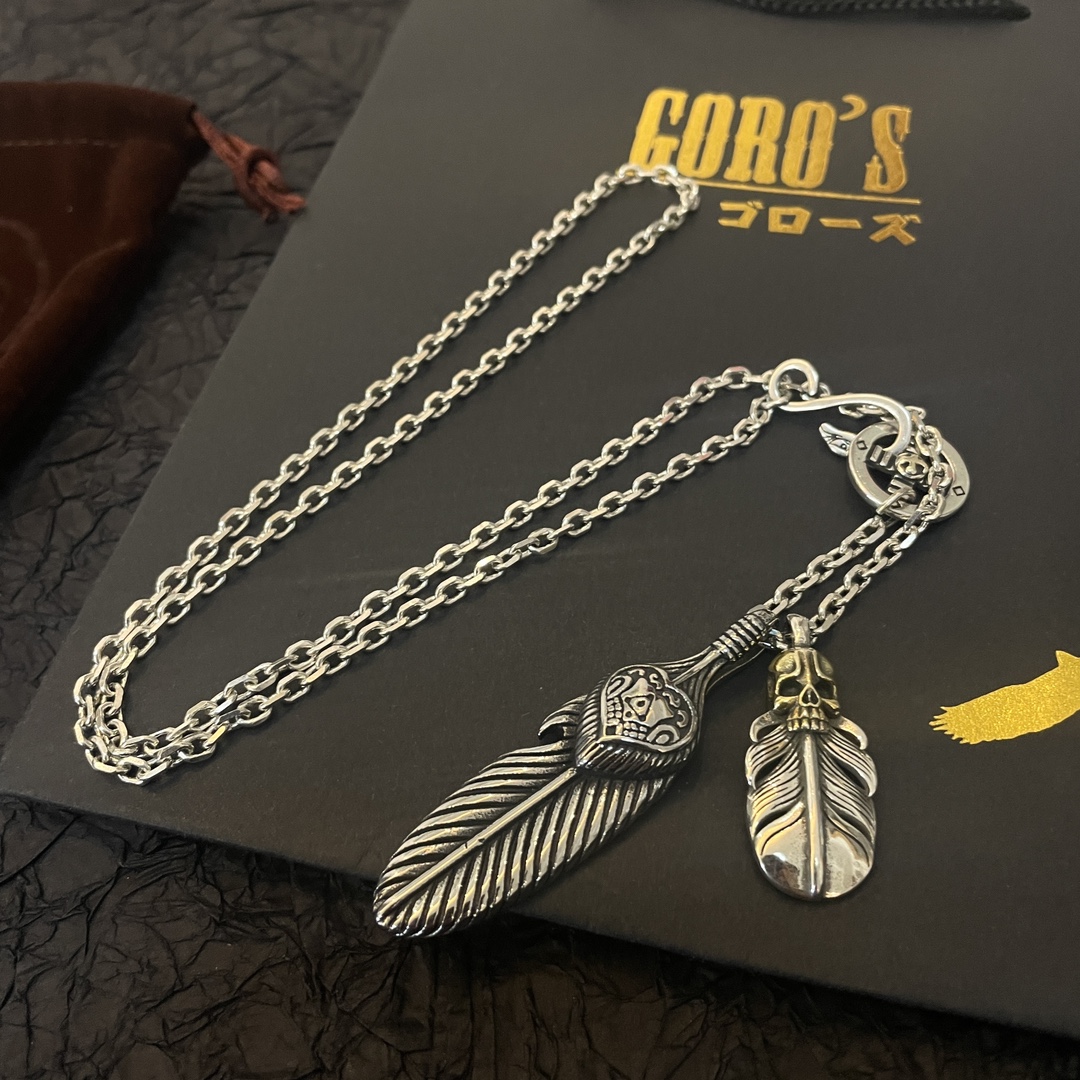 PP290 New on the shelves Goro's Takahashi Goro Eagle Claw Feather Pendant Takahashi Classic Necklace Recognized Exclusive shooting main high-end market Racer / ins / small red book popular models absolutely different from the ordinary version! Picture product details consistent with ZP! The original production process crafted quality handmade ～ genuine open mold 💝 trend fashion essential men and women can wear couples models with the same rock punk Thai silver style retro elements trendy with the same models official website ❤️