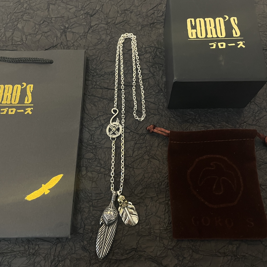 PP290 New on the shelves Goro's Takahashi Goro Eagle Claw Feather Pendant Takahashi Classic Necklace Recognized Exclusive shooting main high-end market Racer / ins / small red book popular models absolutely different from the ordinary version! Picture product details consistent with ZP! The original production process crafted quality handmade ～ genuine open mold 💝 trend fashion essential men and women can wear couples models with the same rock punk Thai silver style retro elements trendy with the same models official website ❤️