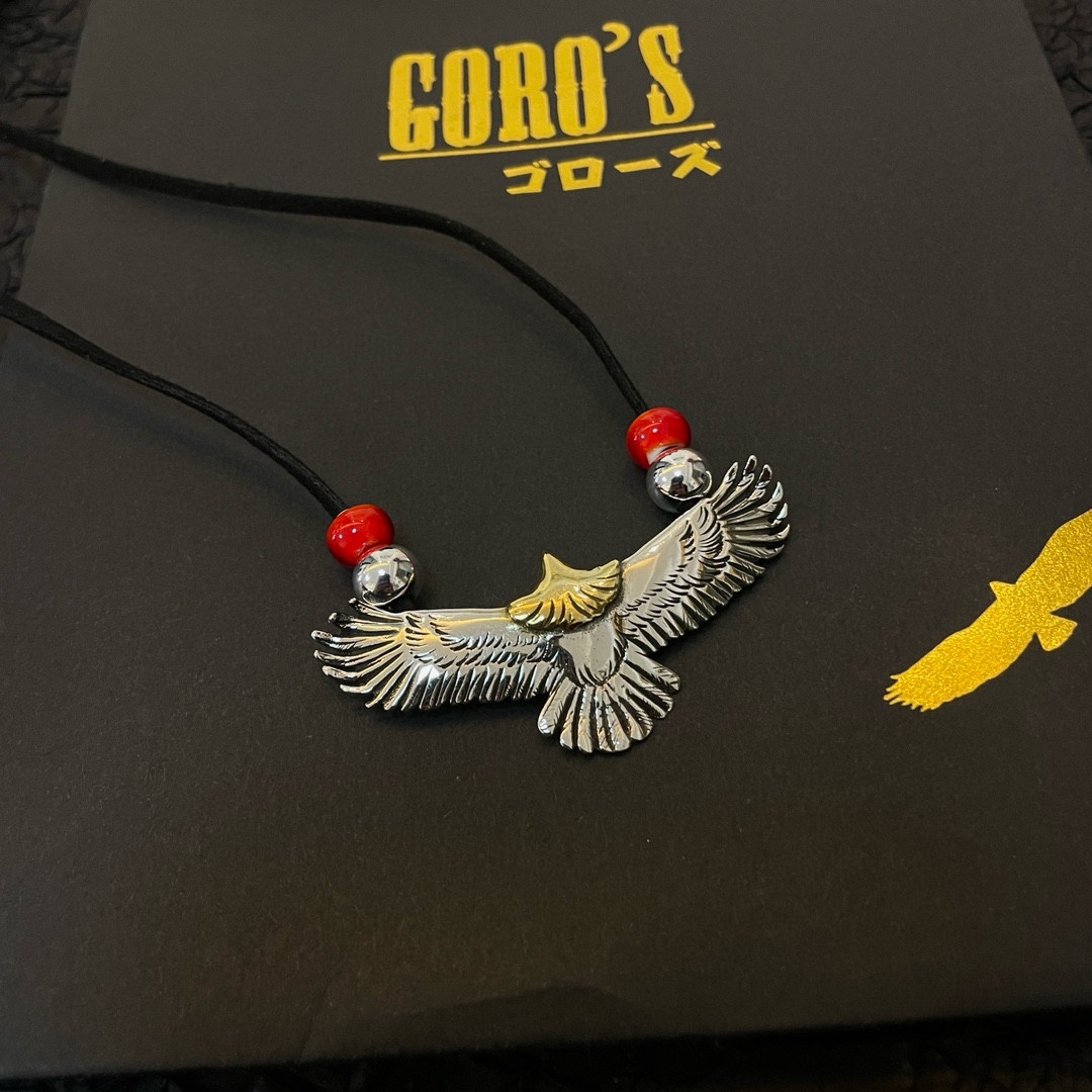 PP250 New on the shelves Goro's Takahashi Goro Eagle Pendant Classic Buckskin Rope Red Lucite Necklace Recognized Exclusive Shooting Mainly high-end market Racer / ins / Xiaohongshu popular models absolutely different from the ordinary version! Picture product details consistent with ZP! The original production process crafted quality handmade ～ genuine open mold 💝 trend fashion essential men and women can wear couples models with the same paragraph rock punk Thai silver style retro elements trendy with the same models official website ❤️