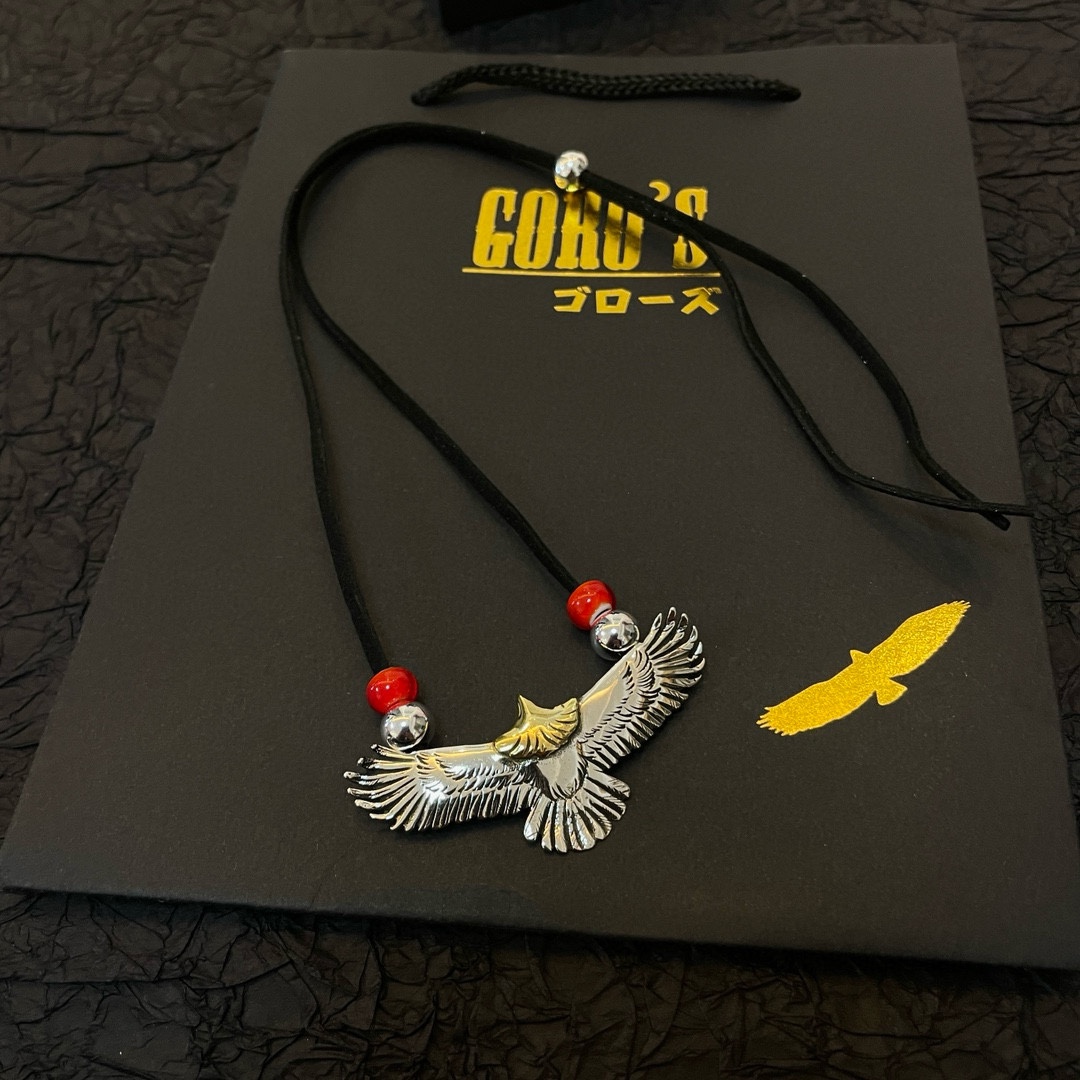 PP250 New on the shelves Goro's Takahashi Goro Eagle Pendant Classic Buckskin Rope Red Lucite Necklace Recognized Exclusive Shooting Mainly high-end market Racer / ins / Xiaohongshu popular models absolutely different from the ordinary version! Picture product details consistent with ZP! The original production process crafted quality handmade ～ genuine open mold 💝 trend fashion essential men and women can wear couples models with the same paragraph rock punk Thai silver style retro elements trendy with the same models official website ❤️