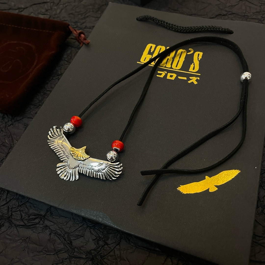 PP250 New on the shelves Goro's Takahashi Goro Eagle Pendant Classic Buckskin Rope Red Lucite Necklace Recognized Exclusive Shooting Mainly high-end market Racer / ins / Xiaohongshu popular models absolutely different from the ordinary version! Picture product details consistent with ZP! The original production process crafted quality handmade ～ genuine open mold 💝 trend fashion essential men and women can wear couples models with the same paragraph rock punk Thai silver style retro elements trendy with the same models official website ❤️