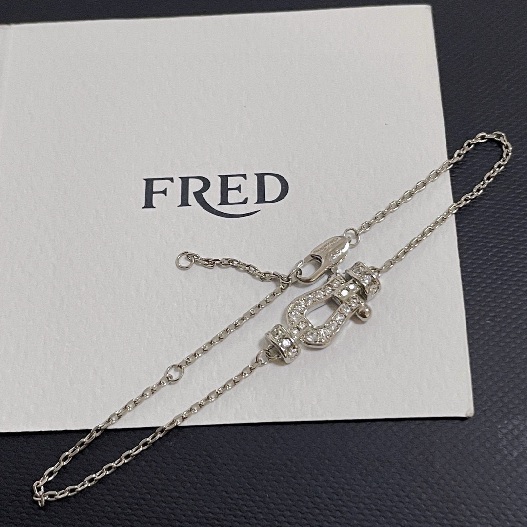Picture [5]-P170 🎉 𝗙𝗥𝗥𝗘𝗗 Feride full diamond horseshoe clasp bracelet Seiko micro-set high-end customized counter material thickened electroplating process with logo simple and high-grade sense of temperament to pull the full daily can be stacked with a lot of bracelets bracelets to wear-High-fashion bags