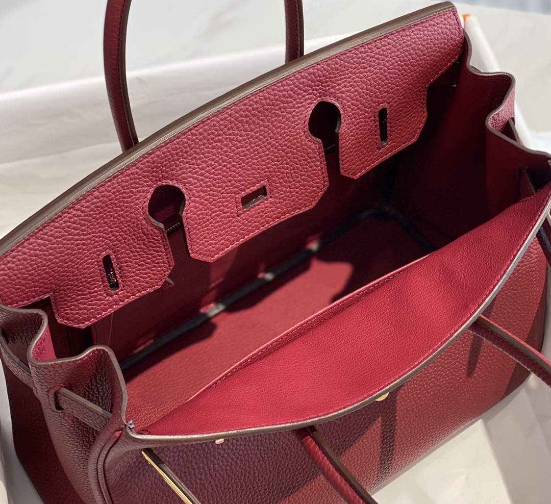 Picture [8]-𝑫𝒓𝒆𝒂𝒎 𝒃𝒂𝒈 ♥ Bɪʀ ᴋɪɴ Bordeaux Red I believe that even people who are not interested in fashion should know the great name of Birkin Bag Platinum Bag 🥂. And in many luxury bags in the highest frequency of appearances and the most eye-catching is the Hermes platinum bag 〰️30cm 909509025cm 9092090- high quality replica handbags