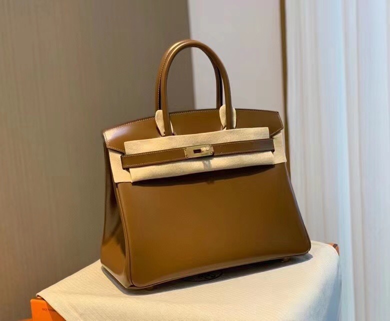 图片[2]-Birkin 30 Box 3G栗子色 金扣 顶级全手缝～-高仿包包