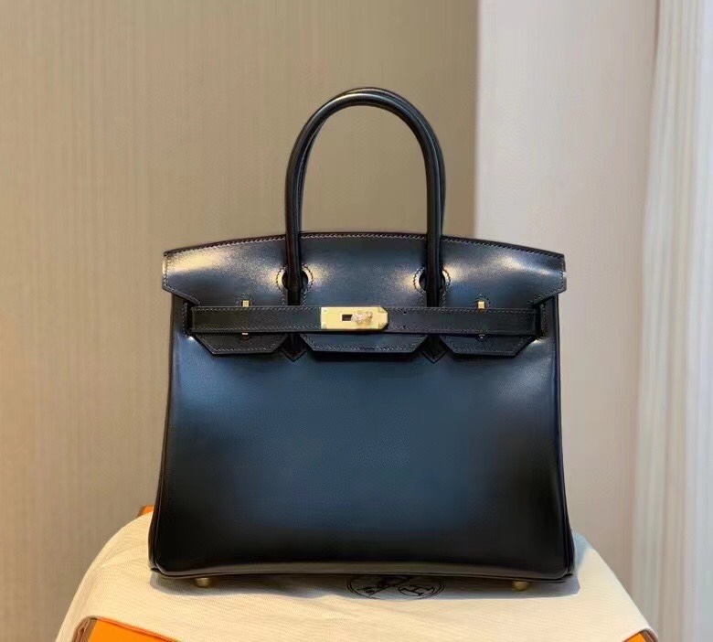 Birkin 30 Box Nior 89 黑色 金扣 顶级全手缝～-高仿包包