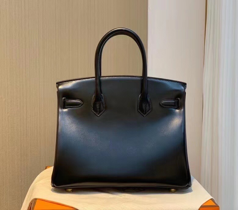 图片[2]-Birkin 30 Box Nior 89 黑色 金扣 顶级全手缝～-高仿包包