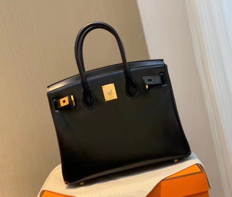 图片[4]-Birkin 30 Box Nior 89 黑色 金扣 顶级全手缝～-高仿包包