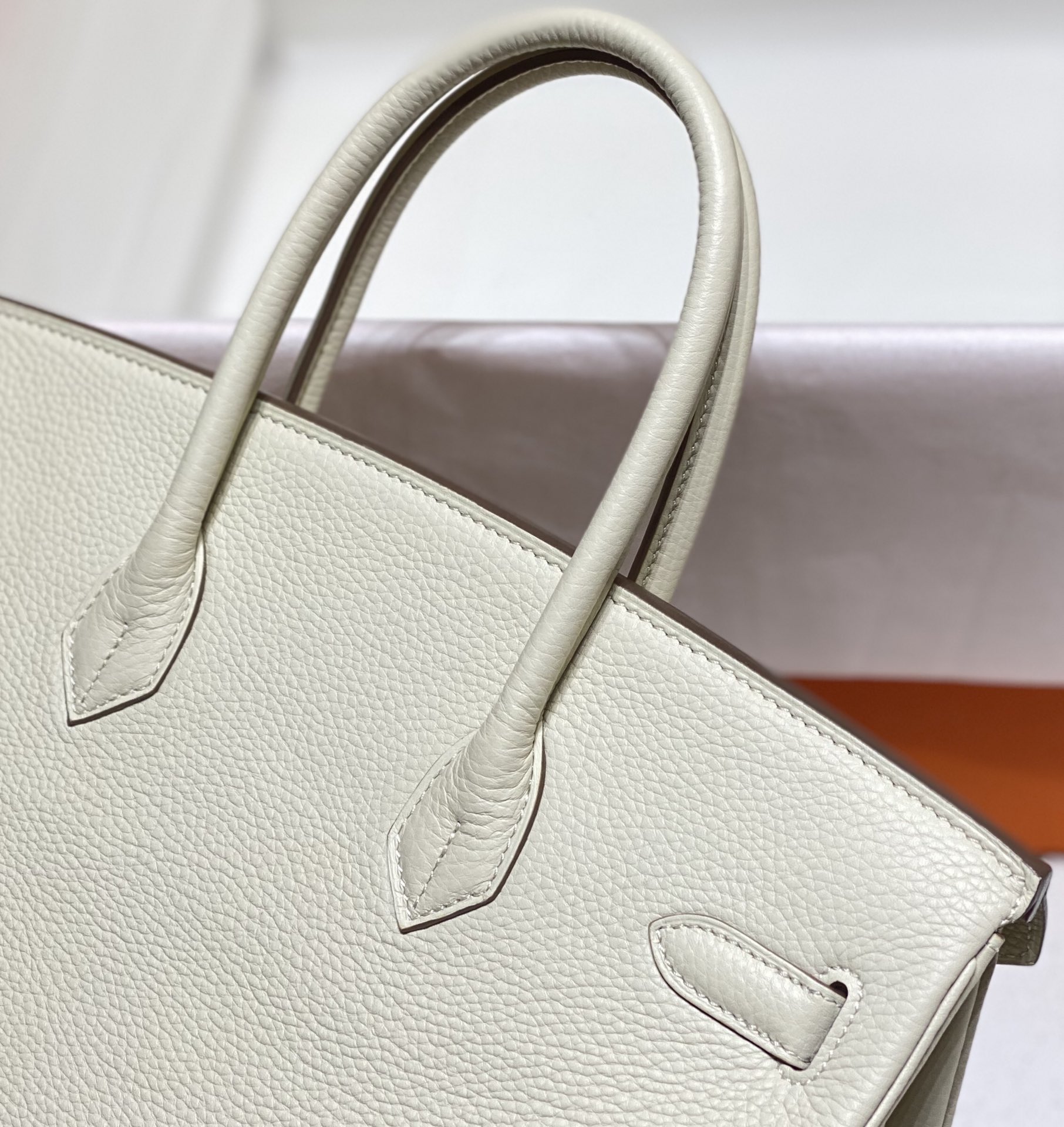 Image [6] - 'Platinum' ʜᴇʀᴍᴇs ʙɪʀᴋɪɴ 30/25𝕔𝕞 Gentle light color. ▫️ the main color scheme.Togo ➕ ➕ all steel hardware ➕ comparable to hand-sewn biker version Actual 30cm 9898090-High Faux Bags