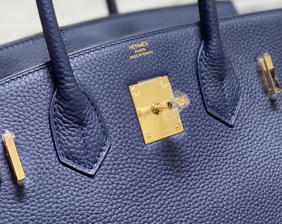 Image [7]-𝑫𝒓𝒆𝒂𝒎 𝒃𝒂𝒈 ♥ Bɪʀ ᴋɪɴ Deep Blue ♡ High quality perfect machine stitching. / appearances of the highest frequency and the most bright is the Hermes platinum bag.30cm 909509025cm 9092090-High Faux Bags