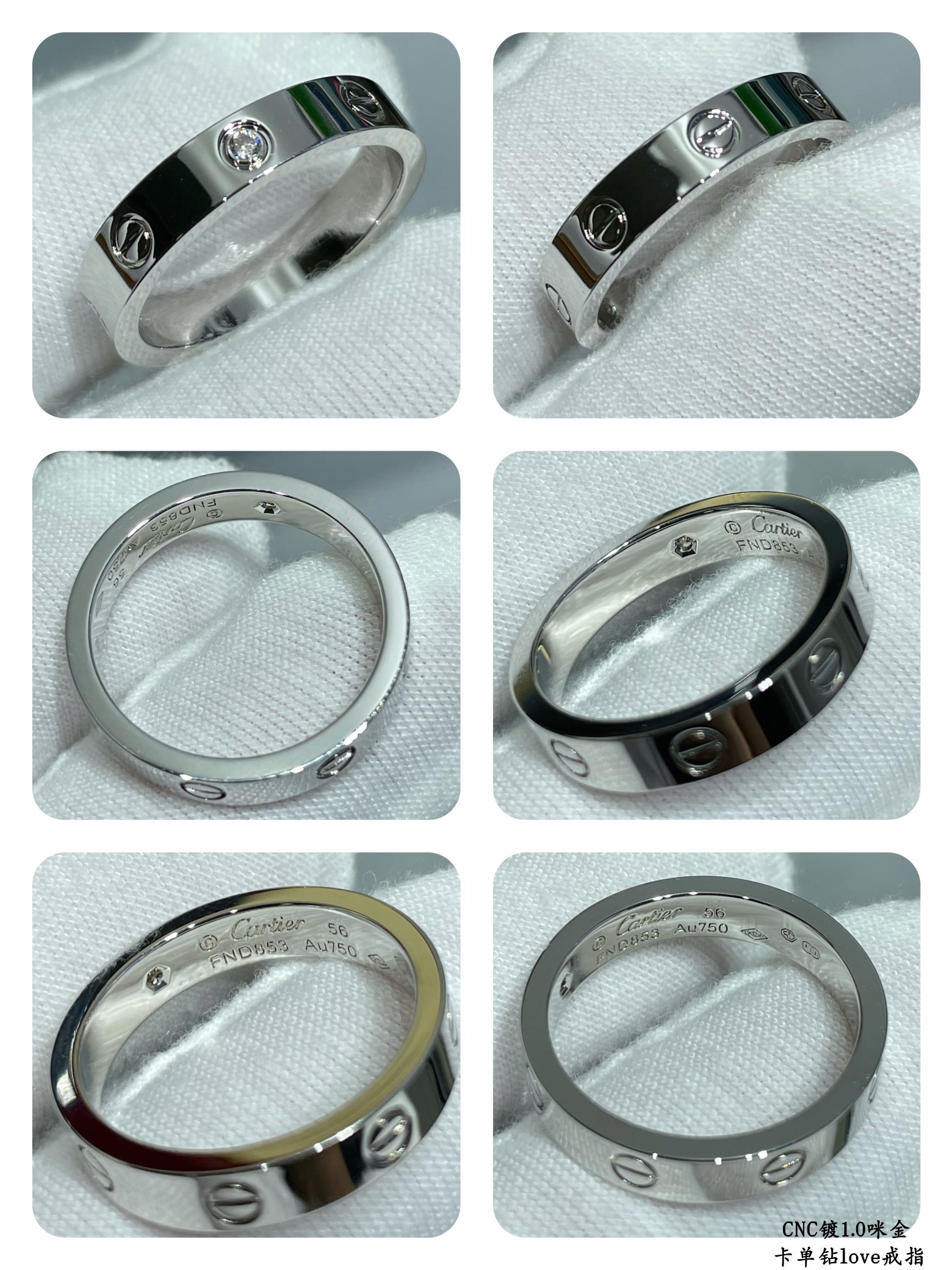图片[9]-p190V金材质 码数678 卡地亚CNC窄版单钻love钉戒指💍最受欢迎的一款戒指💍💋💄 永恒经典 近年来很火 高端 高碳钻微镶嵌材质 一样的工艺 不一样的价格 真金质感-高仿包包