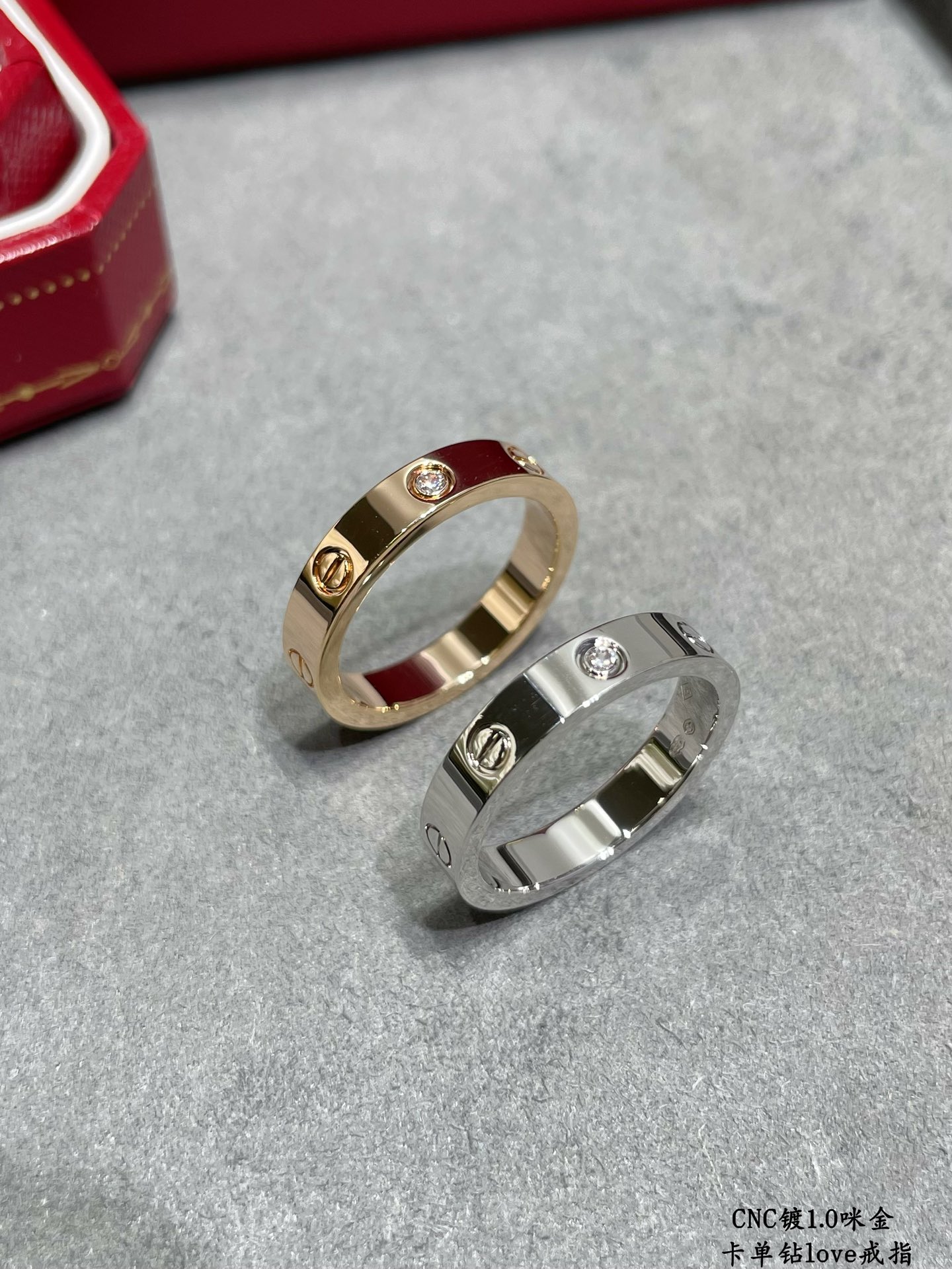 图片[3]-p190V金材质 码数678 卡地亚CNC窄版单钻love钉戒指💍最受欢迎的一款戒指💍💋💄 永恒经典 近年来很火 高端 高碳钻微镶嵌材质 一样的工艺 不一样的价格 真金质感-高仿包包