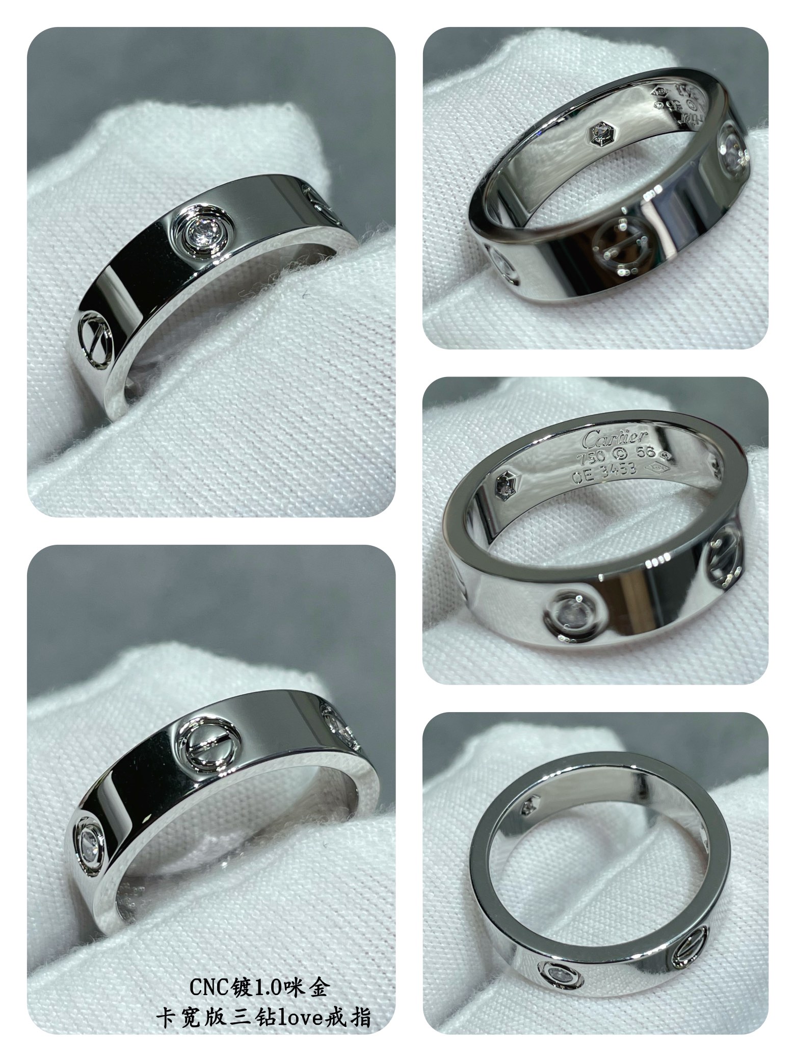 图片[6]-p210V金材质码数6789卡地亚CNC宽版三钻love钉戒指💍卡地亚中国线独家首发主推 好精致的说 妹子的福利啊~-高仿包包