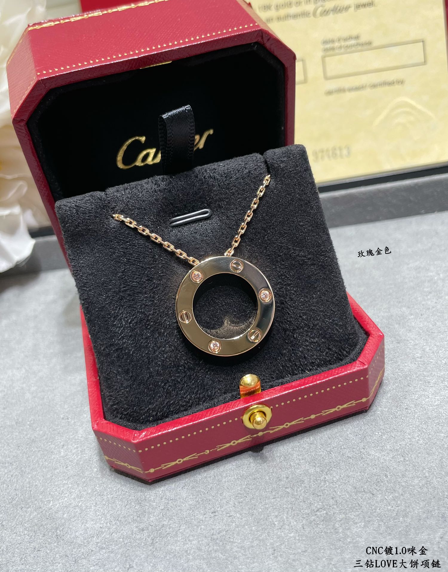 图片[4]-p320金镀咪  CNC高版本 卡地亚LOVE三钻大饼项链 💎实拍💐👉🏻看链牌看刻字再看做工 原版复刻 进专柜无压力 德国进口 奢华 高大上  一比一 logo牌 性价比超高💐😋自留送礼佳品🌹-高仿包包