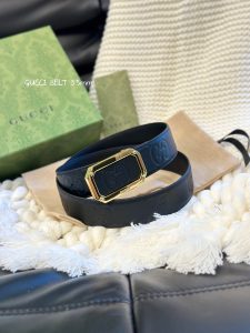 Gucci经典款头层压G花 进口 宽3.5cm 镂空四方版扣 高质量-高仿包包