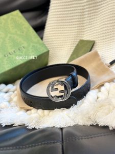Gucci经典款头层压G花 專櫃同款 精品五金 进口 宽3.0cm 高质量-高仿包包