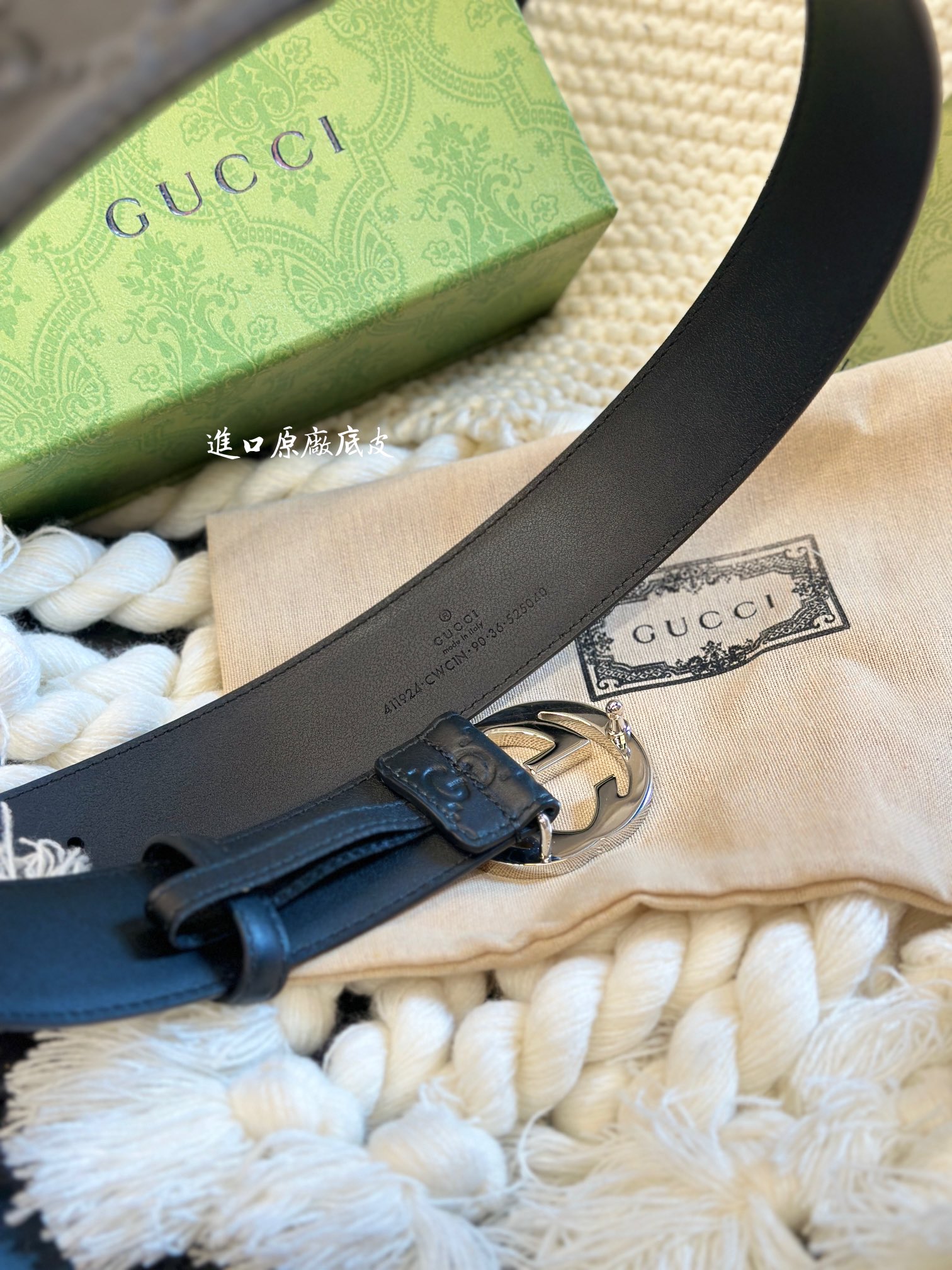 图片[6]-Gucci经典款头层压G花 專櫃同款 精品五金 进口 宽3.7cm 高质量-高仿包包