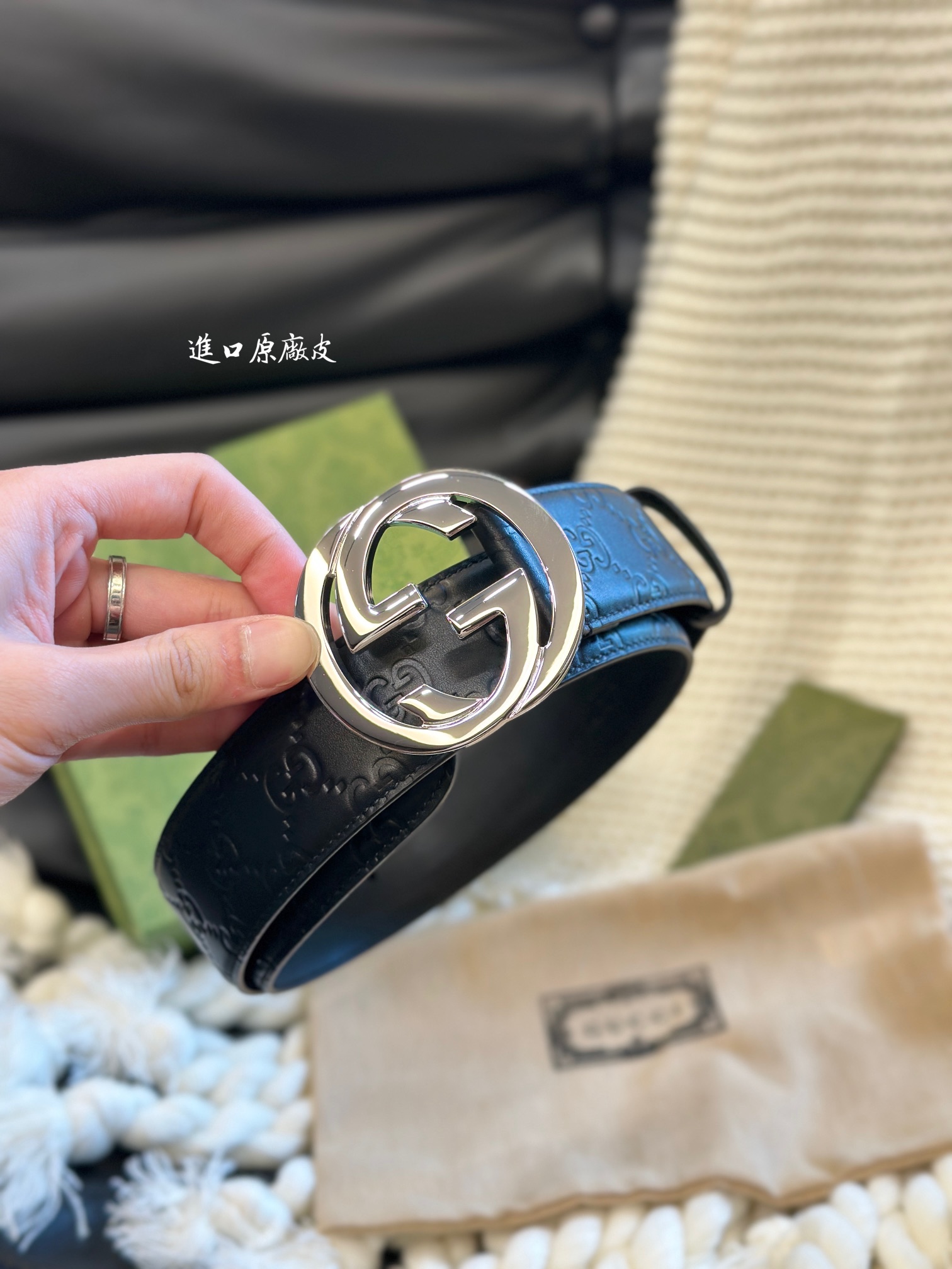 图片[5]-Gucci经典款头层压G花 專櫃同款 精品五金 进口 宽4.0cm 高质量-高仿包包