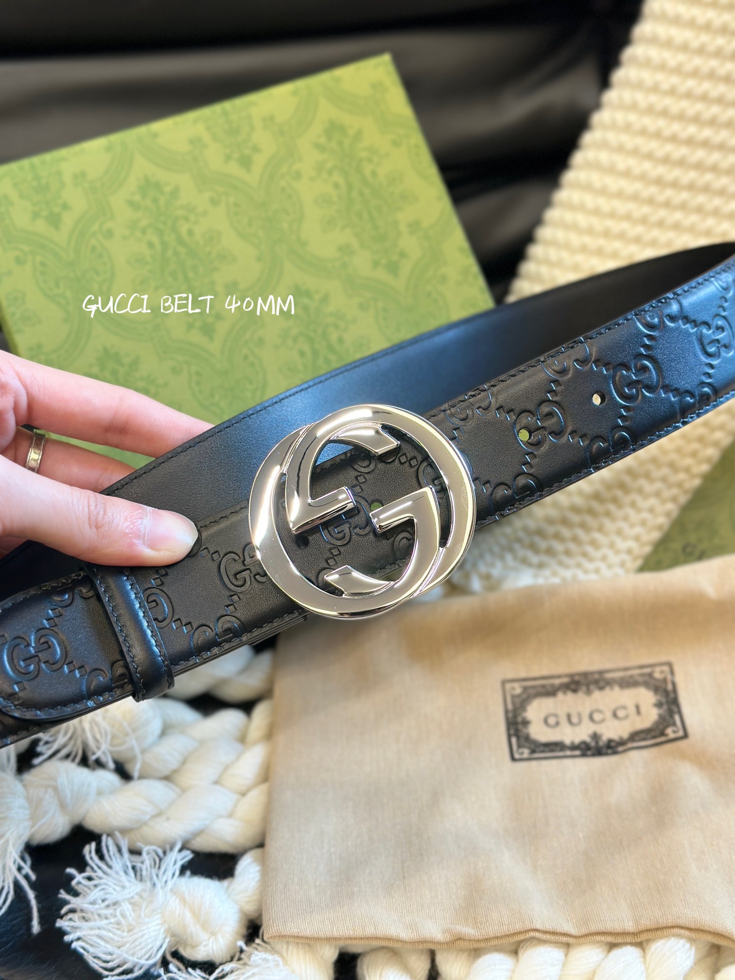 图片[4]-Gucci经典款头层压G花 專櫃同款 精品五金 进口 宽4.0cm 高质量-高仿包包
