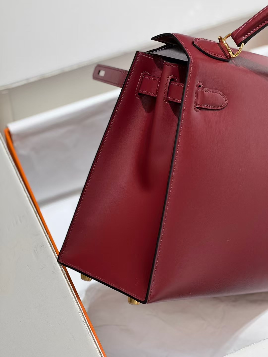 图片[9]-Kelly 28 sellier 外缝 Box皮 Rouge -55 红 金扣GHW～-高仿包包