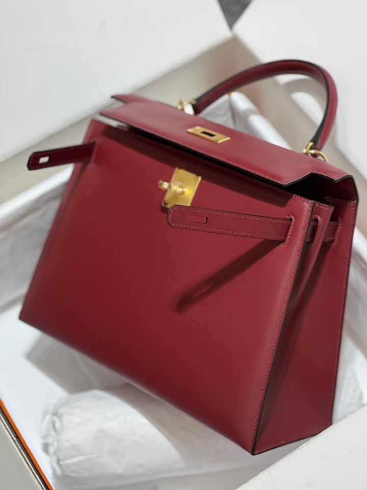 图片[8]-Kelly 28 sellier 外缝 Box皮 Rouge -55 红 金扣GHW～-高仿包包