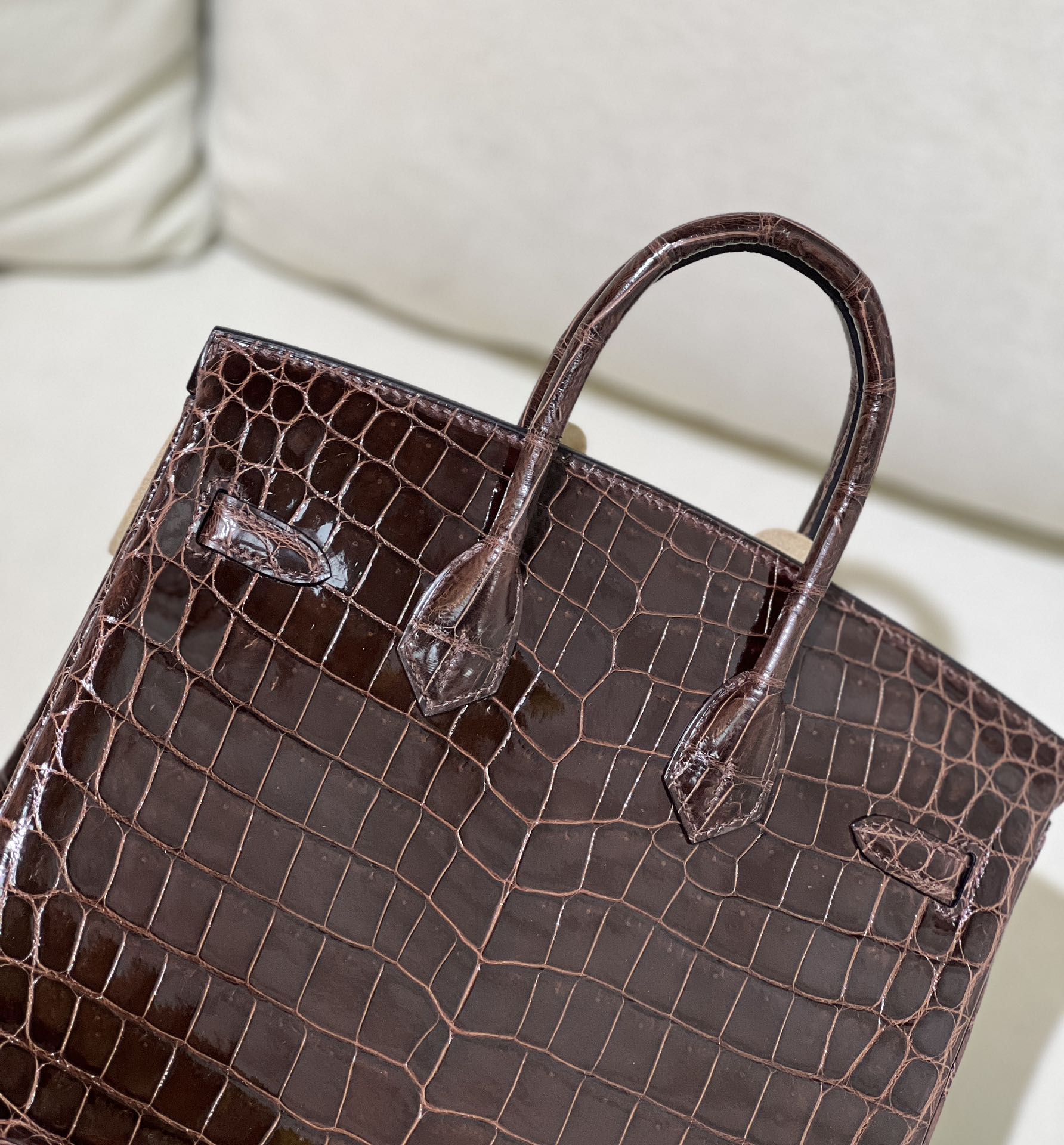 Picture [6]-New Nile high gloss bk25 Havana color gold buckle color glossy first-class extreme [color]-High-fashion bags