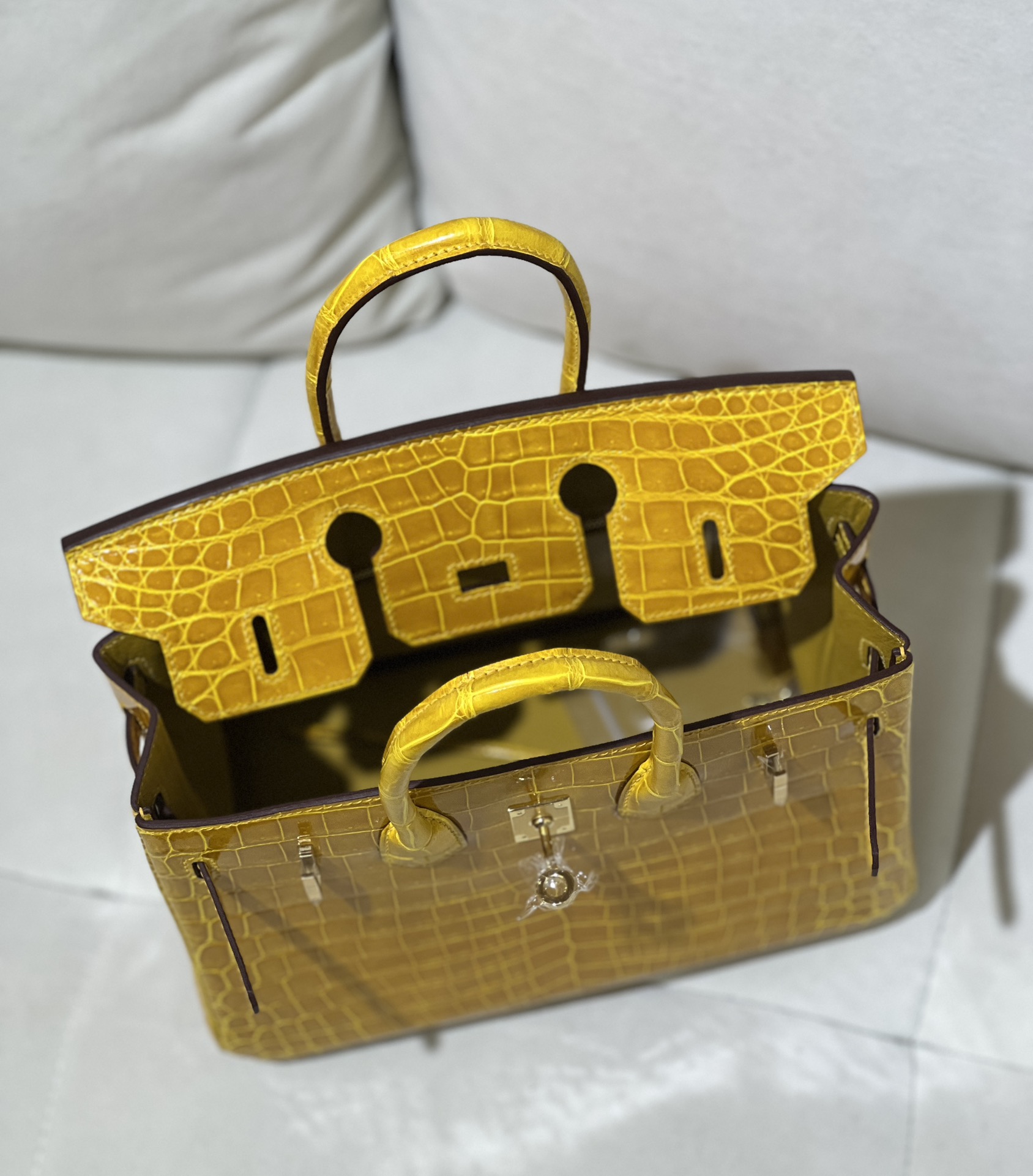 图片[10]-Birkin 25cm 尼罗高光琥珀黄 金扣
色泽光感一级 极品[色]-高仿包包