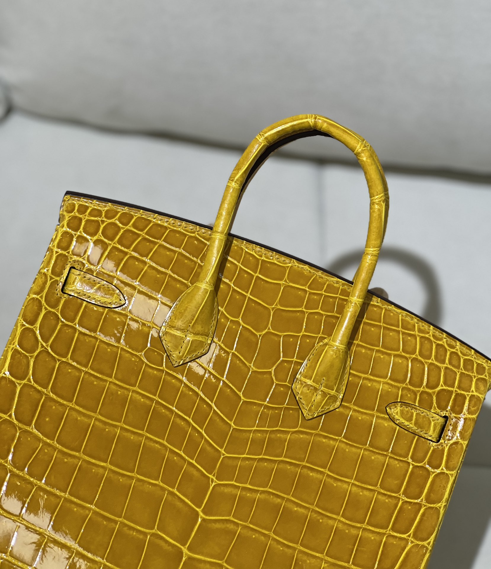 图片[6]-Birkin 25cm 尼罗高光琥珀黄 金扣
色泽光感一级 极品[色]-高仿包包