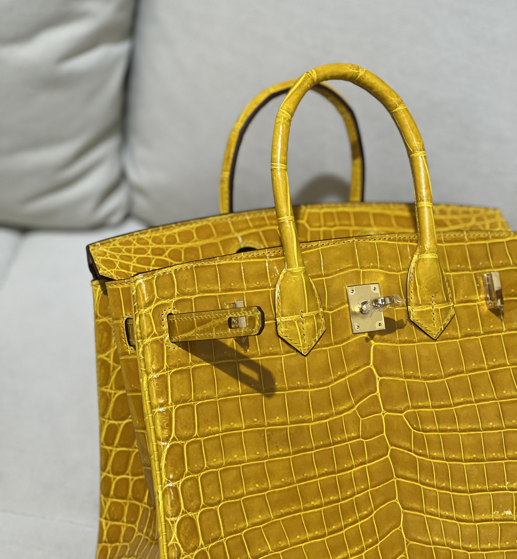 图片[9]-Birkin 25cm 尼罗高光琥珀黄 金扣
色泽光感一级 极品[色]-高仿包包