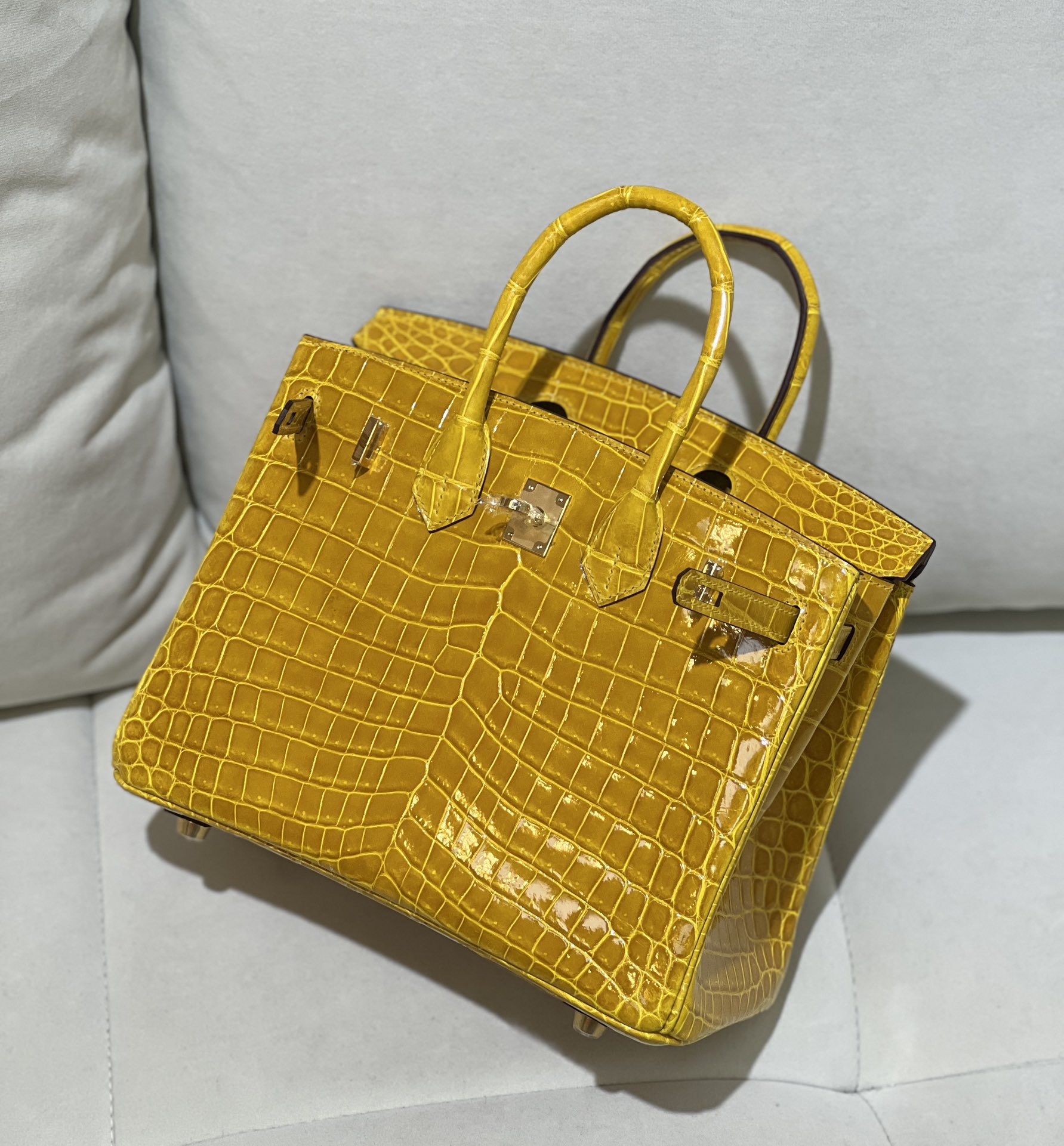 图片[5]-Birkin 25cm 尼罗高光琥珀黄 金扣
色泽光感一级 极品[色]-高仿包包
