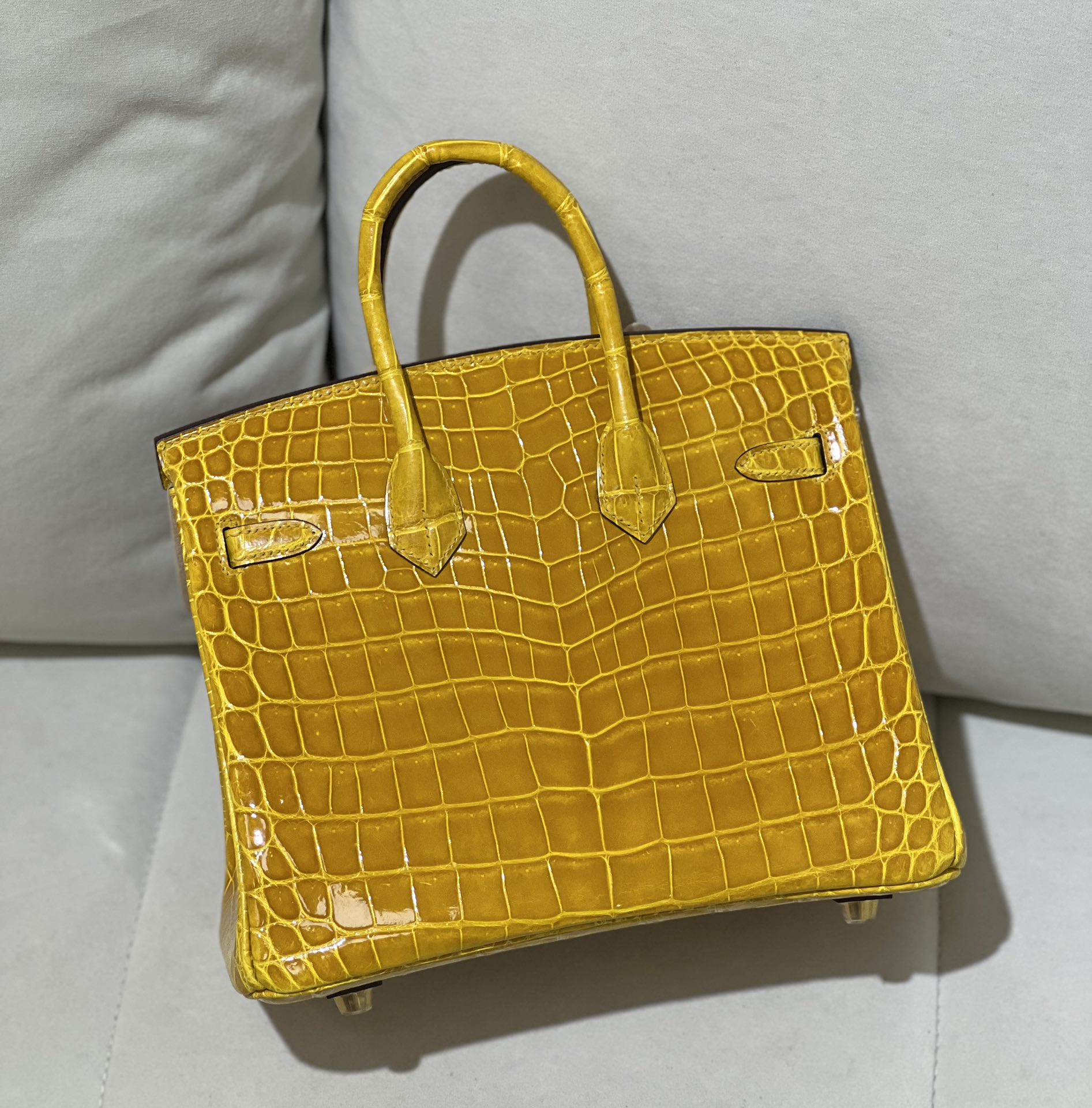 图片[3]-Birkin 25cm 尼罗高光琥珀黄 金扣
色泽光感一级 极品[色]-高仿包包