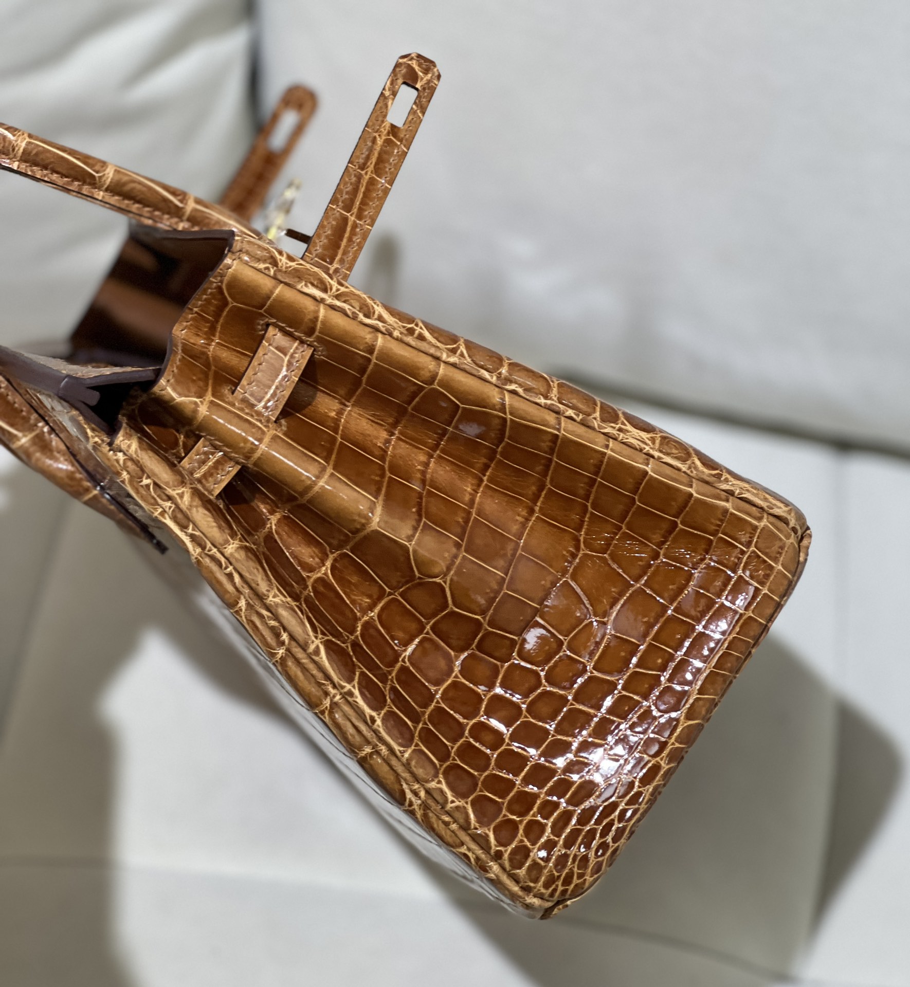 图片[8]-Birkin 25cm 尼罗高光 金棕金扣-高仿包包