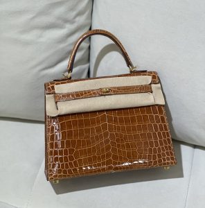 Kelly 25 尼罗高光金棕金扣美拉德🍂-高仿包包
