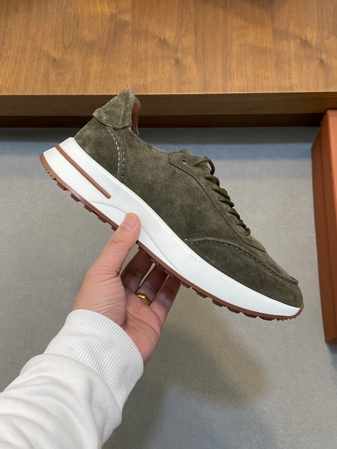 P800 Loro Piana - Nuoyu Pia Classic Joggers Men's Lace-up Casual Shoes Sneakers High-quality lightweight and comfortable fabrics outdoor leisure can be color-coordinated young and energetic with 3M reflective design with sportswear or casual suits are superb!Size: 39-44 (38, 45, 46, 47 can be customized)