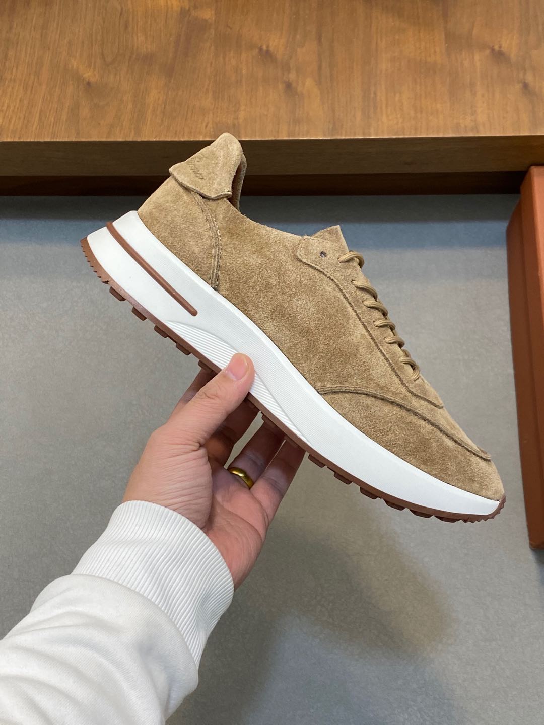 P800 Loro Piana - Nuoyu Pia Classic Joggers Men's Lace-up Casual Shoes Sneakers High-quality lightweight and comfortable fabrics outdoor leisure can be color-coordinated young and energetic with 3M reflective design with sportswear or casual suits are superb!Size: 39-44 (38, 45, 46, 47 can be customized)