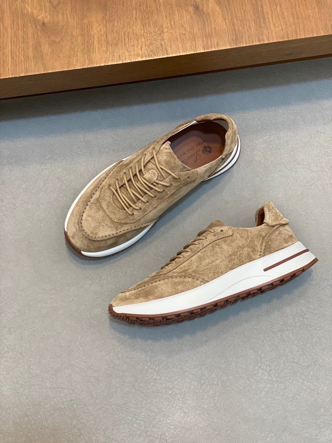 P800 Loro Piana - Nuoyu Pia Classic Joggers Men's Lace-up Casual Shoes Sneakers High-quality lightweight and comfortable fabrics outdoor leisure can be color-coordinated young and energetic with 3M reflective design with sportswear or casual suits are superb!Size: 39-44 (38, 45, 46, 47 can be customized)