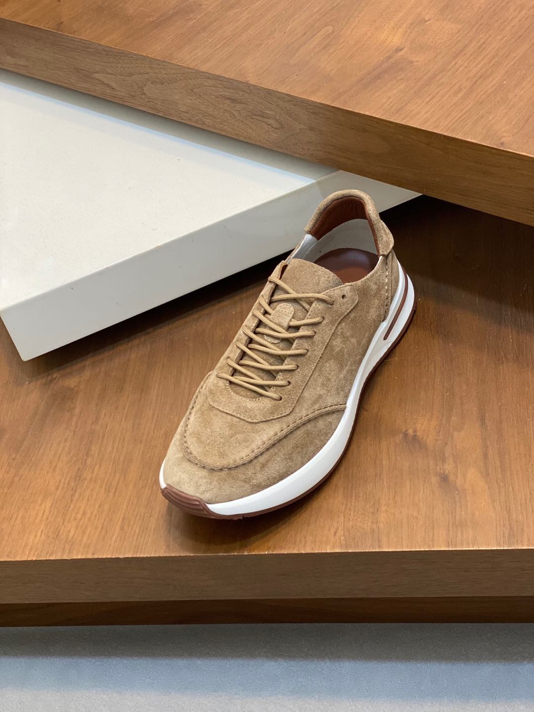 P800 Loro Piana - Nuoyu Pia Classic Joggers Men's Lace-up Casual Shoes Sneakers High-quality lightweight and comfortable fabrics outdoor leisure can be color-coordinated young and energetic with 3M reflective design with sportswear or casual suits are superb!Size: 39-44 (38, 45, 46, 47 can be customized)