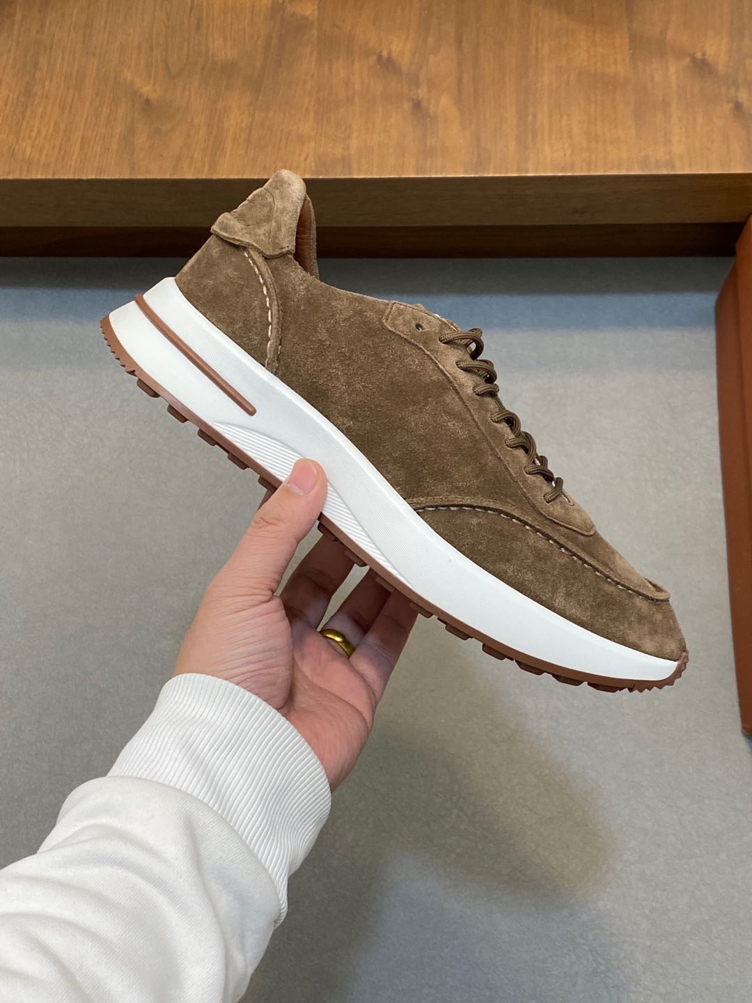 P800 Loro Piana - Nuoyu Pia Classic Joggers Men's Lace-up Casual Shoes Sneakers High-quality lightweight and comfortable fabrics outdoor leisure can be color-coordinated young and energetic with 3M reflective design with sportswear or casual suits are superb!Size: 39-44 (38, 45, 46, 47 can be customized)